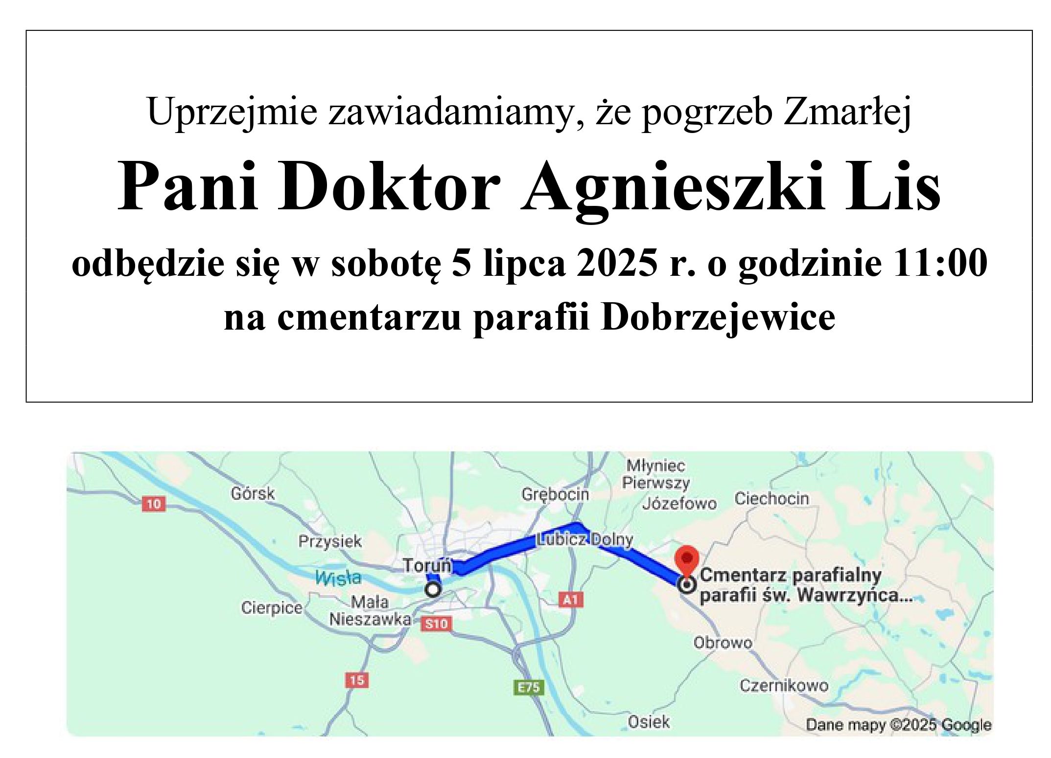 Pogrzeb dr A- Lis
