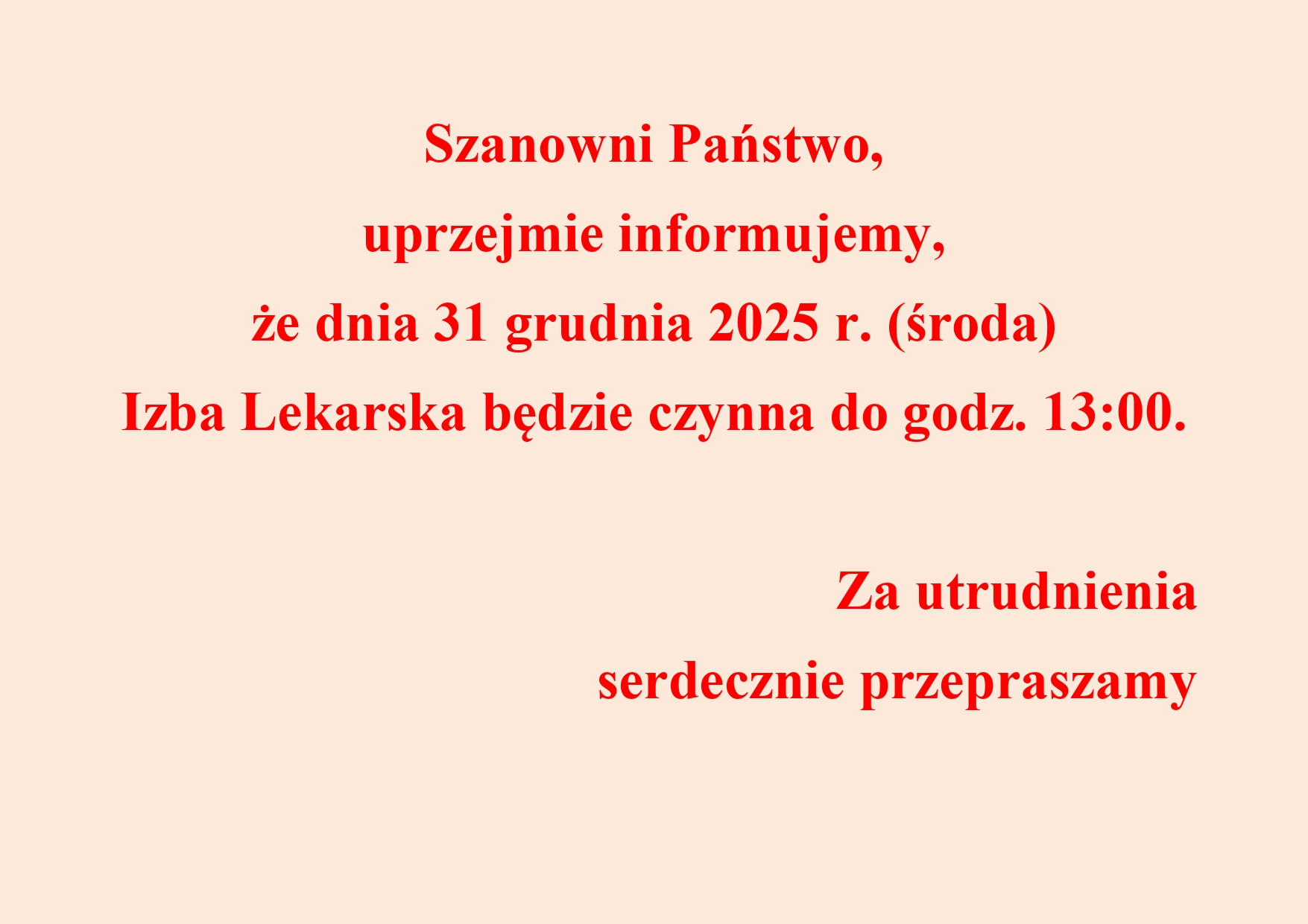 komunikat 2, 2025-12-30